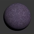 Purple Spherical Decorative Equipment With Grid Pattern Square Textured Surface For Modern Interior Decoration