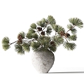 Modern Floral Ornaments Bonsai Bonsai Green Plant 3d model