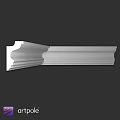White Layered Decorative Molding With Elegant Design For Home Interior Decoration