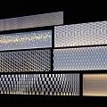 Modern Feature Wall With Various Geometric Patterned Panels And Illuminated Design 3d model