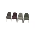 Stylish Modern Fabric Upholstered Single Chair With Wooden Legs In Multiple Colors