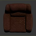 Red Leather Swivel Armchair Single Seater With Modern Comfortable Design