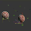 Arrow Target Arrow Target Wood Target Arena Archery Target Gun Target Shooting Military Military Items 3d model