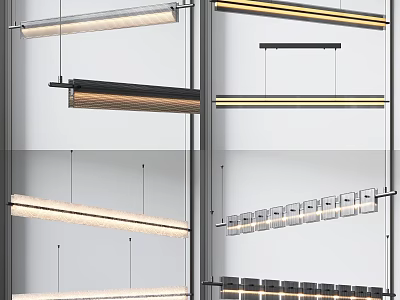 Stylish Modern Pendant Lights With Various Contemporary Designs And Sleek Finishes For Interior Spaces 3d model