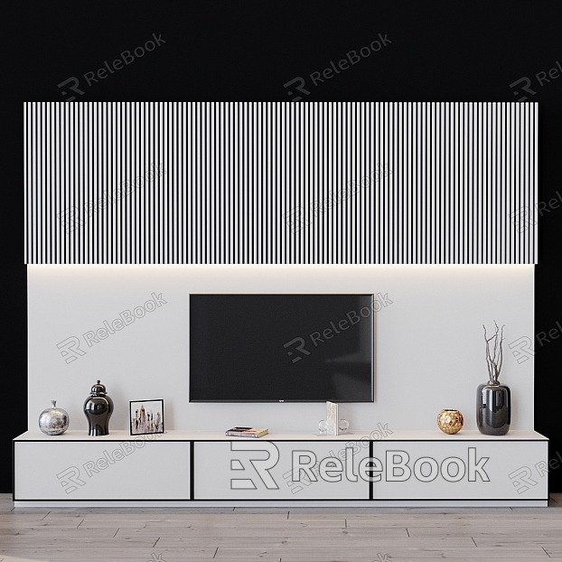 Modern TV Background Wall TV model