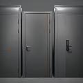 Gray Security Doors with Single and Double Panel Styles Modern Design and Secure Lock Systems