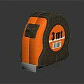 Orange And Black 3M Measuring Tape For Hardware Tools And Projects