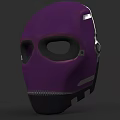 Purple Tactical Hat Design With Zipper Closure And Metal Accents