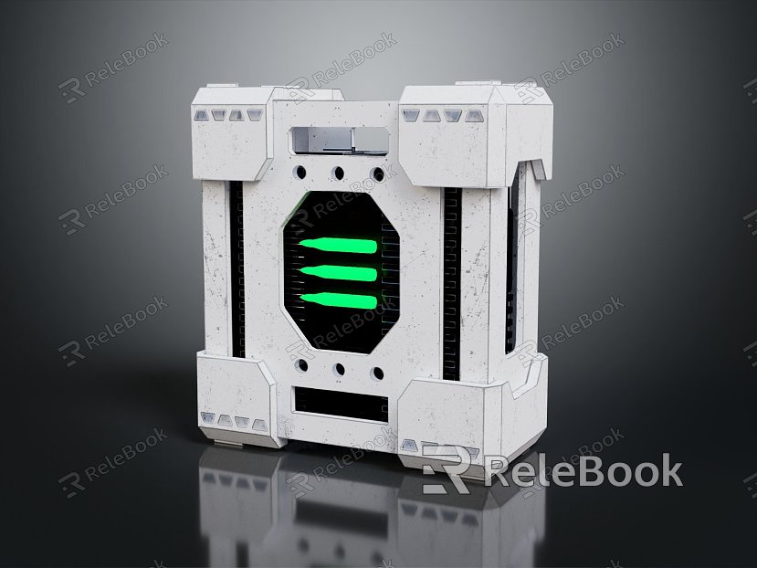 Modern Science Fiction Box Science Fiction Box Military Box Password Box model