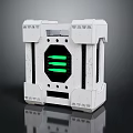 Modern Science Fiction Box Science Fiction Box Military Box Password Box 3d model