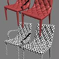 Modern Light Gray Armchairs With Diamond Tufted Design Dark Wood Arms And Legs