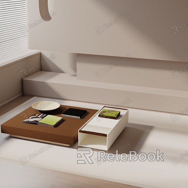 Modern coffee table model