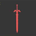 Silver Decorative Sword With Intricate Hilt Design And Metallic Finish For Fantasy Collectors Or