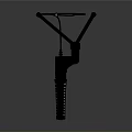 Black Adjustable Microphone Stand With Flexible Arms And Audio Cable