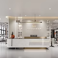 Spacious Modern Gym Interior With Fitness Equipment