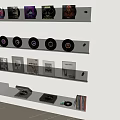 Transparent Wall Mounted Shelves Display Vinyl Records And Album Covers
