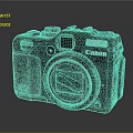 Professional Black Canon G12 Digital Camera With Vintage Electronic Design