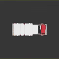 Fun Kids Pixel Art Ambulance Toy with Red White Design for Children Play
