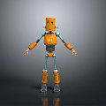 Robot Assistant Small Robot Butler Robot Butler Figure Game Figure 3d model