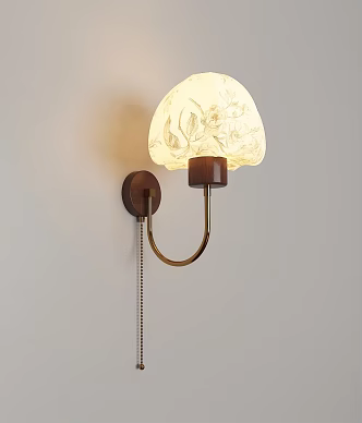 French retro wall lamp 3d model