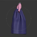 Traditional Korean Hanbok Outfit with Pink Top and Purple Skirt Classic Design