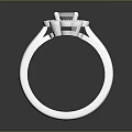 Elegant Silver Ring With Blue Gemstone And Decorative Design For Daily Use