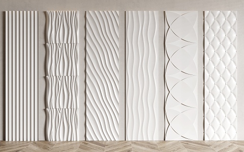 Modern wall panel 3d model