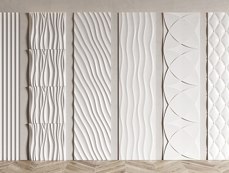 Modern wall panel 3d model