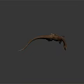 Realistic Brown Tyrannosaurus Rex 3D Model With Open Mouth And Gray Background