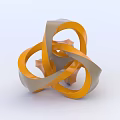 Industrial Equipment Intertwined Rings Grid Structure And 3D Mechanical Design Framework