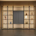 Modern Poliform bookcase 3d model