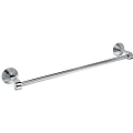 Silver Metal Bathroom Towel Rack With Modern Wall Mounted Design For Towels