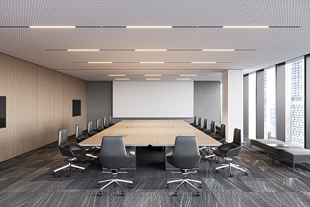 Modern Conference Room 3d model