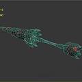Bow crossbow energy arrow fire magic arrow crossbow bow arrow crossbow mechanical crossbow shift bow arrow 3d model