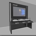 Institutional Solutions Display Kiosk With Large Screen And Product Samples