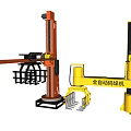 Industrial Equipment Automatic Palletizer With Red Yellow Mechanical Arm For Efficient Operations