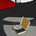 modern Cassina record player 3d model
