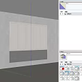 Modern Wall Paneling Design With Light Gray And Dark Gray For Interior Decoration 3d model