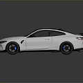 Silver Sports Coupe With Black Roof Rear Spoiler And Aerodynamic Design Features