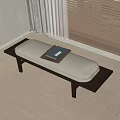 bed end stool bench 3d model
