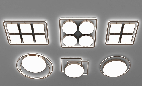 Modern ceiling lamp combination 3d model