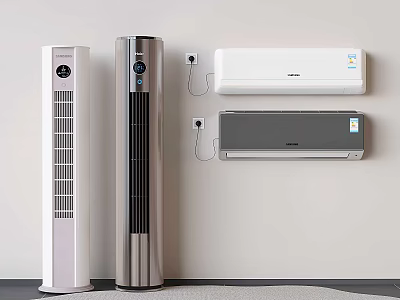 Intelligent Vertical Cylindrical Air Conditioner Air Conditioner Hanging Wall Hanging Air Conditioner 3d model