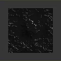 Mountain Landscape Square Decor With Dark Background And Blue Gray Lava Flow Patterns