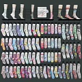 Modern shelf supermarket socks display shelf 3d model