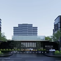 Modern Architectural Feature Wall With City Classic Home Greenery Shrubs And Driveway