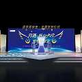 ETERNAL ANGEL Theme Photo Check-in Spot with Modern Exhibition Booth Design Wing Decorations And Lighting