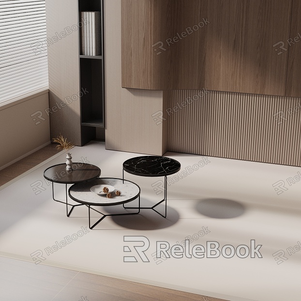 Modern coffee table model