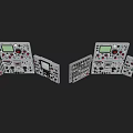 Modern machinery instrument control panel machine control panel industrial equipment operation panel detection instrument wireless equipment panel 3d model