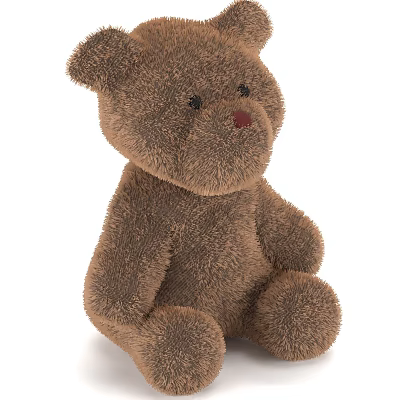 Modern toy teddy bear 3d model