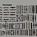 Poliform Various Handle Designs In Different Styles And Materials For Furniture And Cabinets